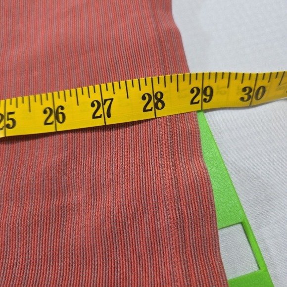 Tommy Bahama‎ Pinstripe Orange Medium Weight SS Shirt 70% Silk 30% Cotton S XXL - Picture 6 of 7